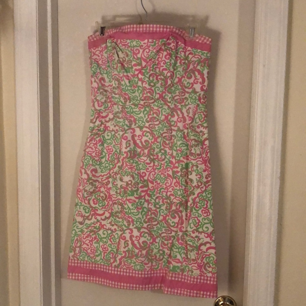Lilly Pulitzer strapless dress